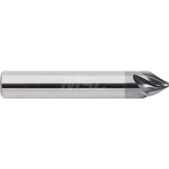 M.A. Ford - Chamfer Mills; Cutter Head Diameter (Inch): 3/8 ; Included Angle A: 60 ; Chamfer Mill Material: Solid Carbide ; Chamfer Mill Finish/Coating: AlCrN ; Overall Length (Inch): 2-1/2 ; Shank Diameter (Inch): 3/8 - Exact Tooling