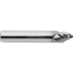 M.A. Ford - Chamfer Mills; Cutter Head Diameter (Inch): 1/2 ; Included Angle A: 60 ; Chamfer Mill Material: Solid Carbide ; Chamfer Mill Finish/Coating: AlCrN ; Overall Length (Inch): 3 ; Shank Diameter (Inch): 1/2 - Exact Tooling