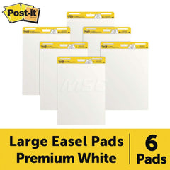 3M - Easel Pads & Accessories; Display/Marking Boards Accessory Type: Easel Pads ; For Use With: Easel Stands ; Detailed Product Description: Post-it Super Sticky Easel Pad 559 VAD 6PK, 25 in. x 30 in., White - Exact Tooling