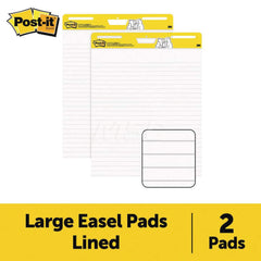 3M - Easel Pads & Accessories; Display/Marking Boards Accessory Type: Easel Pads ; For Use With: Easel Stands ; Detailed Product Description: Post-it Super Sticky Easel Pad Lined 561WL VAD 2PK, 25 in x 30 in (63.5 cm x 76.2 cm), 30 Sheets-Pad, 2 Pads - Exact Tooling
