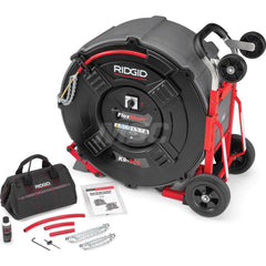 Ridgid - Electric & Gas Drain Cleaning Machines; Type of Power: 120 V AC ; For Minimum Pipe Size: 3 (Inch); For Maximum Pipe Size: 6 (Inch); Cable Length (Feet): 125 ; Cable Diameter: 3/8 (Inch); Cable Diameter: 3/8 - Exact Tooling
