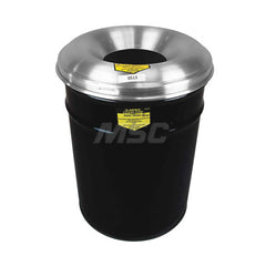 Justrite - Fire-Resistant Drums & Heads; Drum Capacity (Gal.): 15.00 ; Head Material: Aluminum ; Drum Material: Steel ; Outside Diameter (Inch): 15.125 ; Opening Diameter (Inch): 13.125 ; Height (Inch): 25.75 - Exact Tooling
