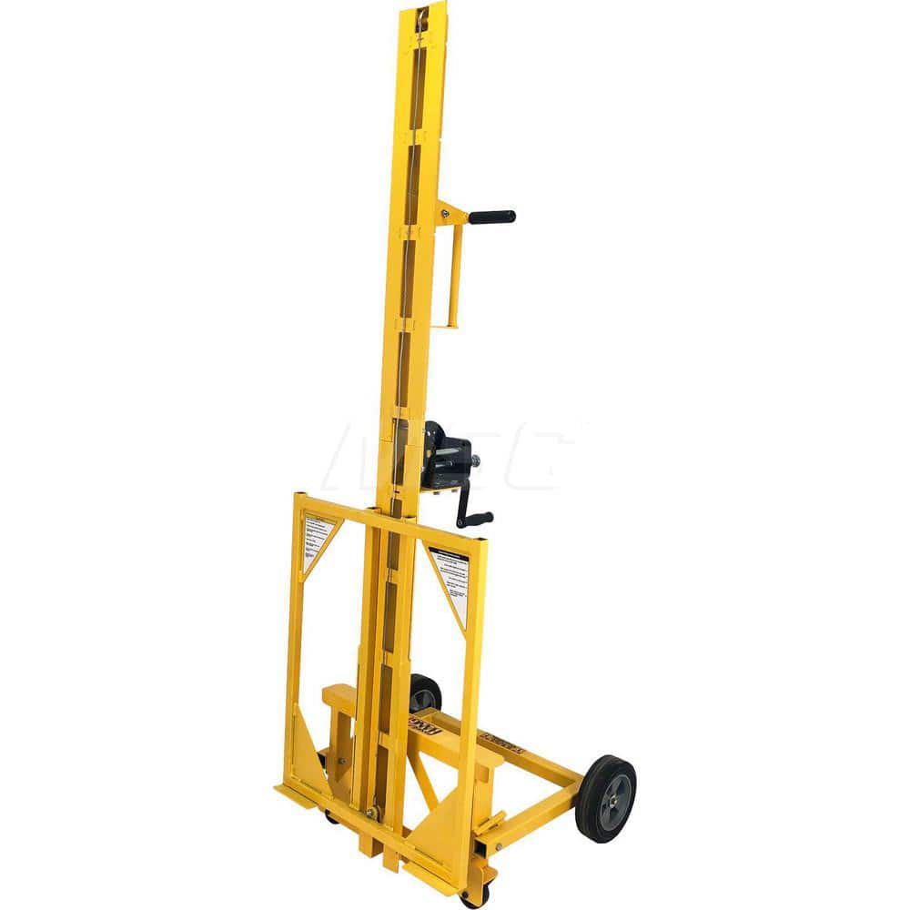 PanelLift - Panel Lifts; LiftType: Drywall ; Drive Type: Hand Crank ; Maximum Height: 120 (Inch); Panel Size: 4x16 ; Load Capacity: 150 ; Material: Steel - Exact Tooling