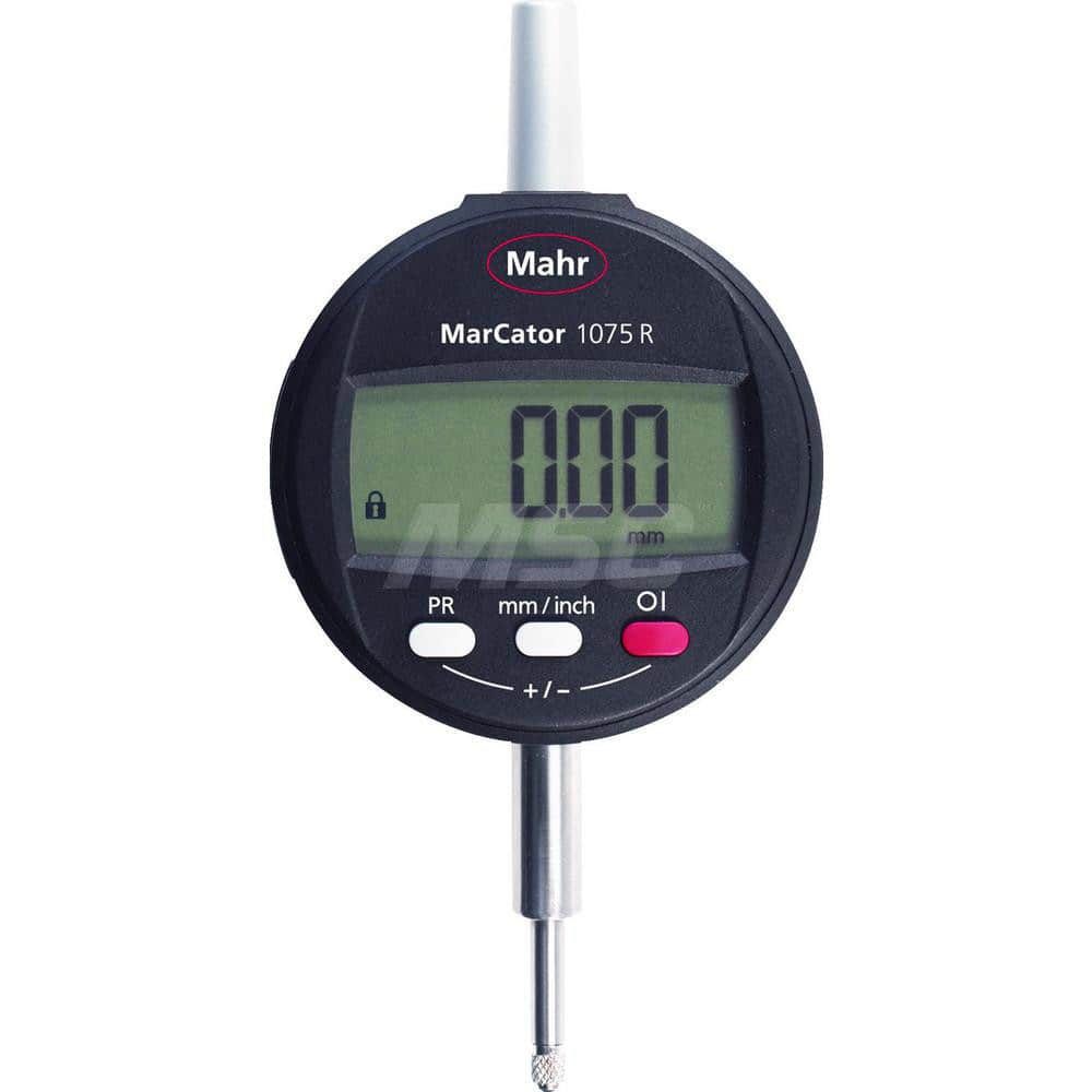Mahr - Electronic Drop Indicators; Minimum Measurement (Decimal Inch): 0 ; Minimum Measurement (Inch): 0 ; Minimum Measurement (mm): 0 ; Maximum Measurement (Inch): 0.5 ; Maximum Measurement (mm): 12.5 ; Resolution (Decimal Inch): 0.0001 - Exact Tooling