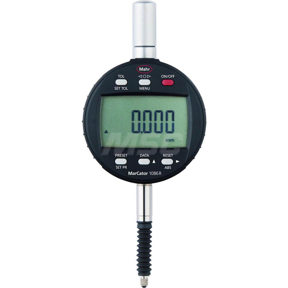 Mahr - Electronic Drop Indicators; Minimum Measurement (Decimal Inch): 0 ; Minimum Measurement (Inch): 0 ; Minimum Measurement (mm): 0 ; Maximum Measurement (Inch): 0.5 ; Maximum Measurement (mm): 12.5 ; Resolution (Decimal Inch): 0.00002/0.00005/0.0001/ - Exact Tooling