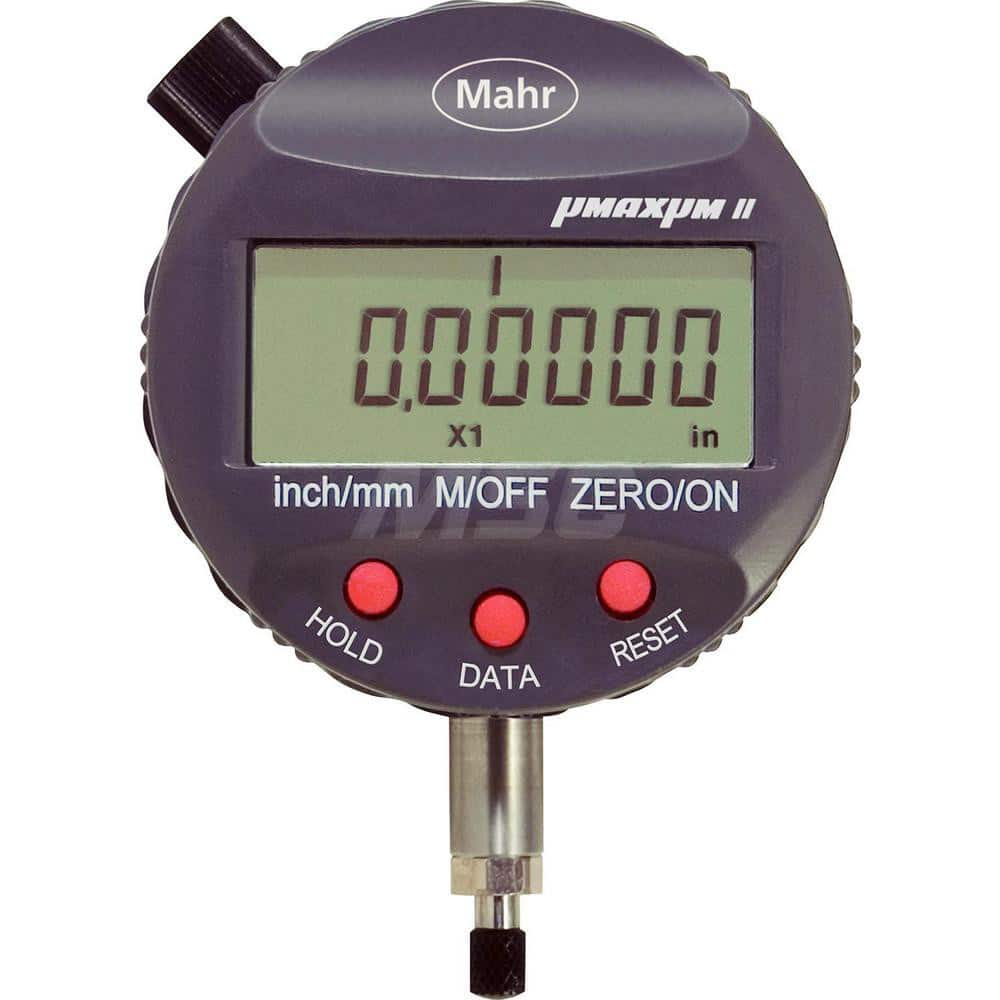 Mahr - Electronic Drop Indicators; Minimum Measurement (Decimal Inch): -0.0400 ; Minimum Measurement (Inch): -0.0400 ; Minimum Measurement (mm): -1.00 ; Maximum Measurement (Inch): 0.04 ; Maximum Measurement (mm): 1.00 ; Resolution (Decimal Inch): 0.0000 - Exact Tooling