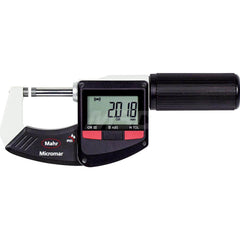 Mahr - Electronic Outside Micrometers; Type: Digital Outside Micrometer ; Minimum Measurement (Decimal Inch): 3 ; Minimum Measurement (mm): 75.00 ; Maximum Measurement (mm): 100 ; Thimble Type: Ratchet ; Calibrated: Yes - Exact Tooling