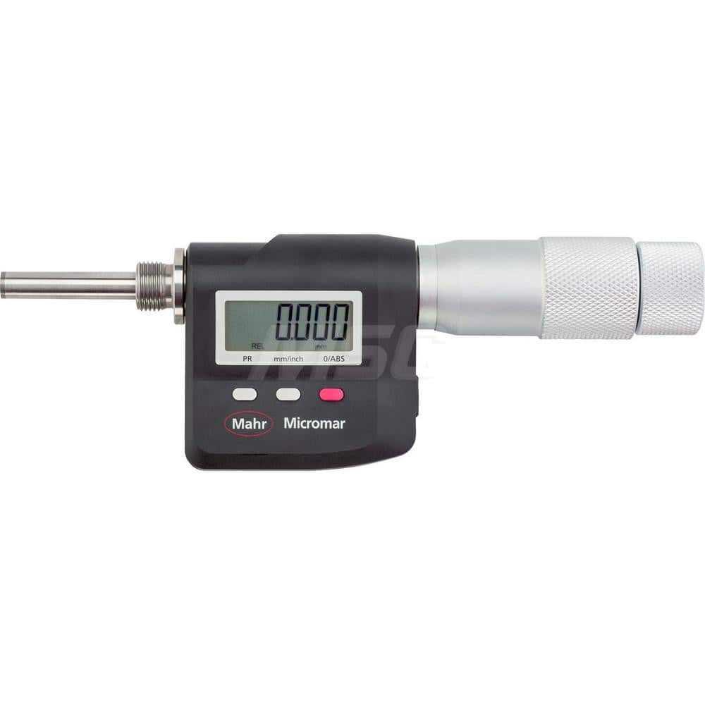 Mahr - Bore Gage Measuring Heads; Type: Digital Basic Unit ; Minimum Measurement (mm): 6 ; Minimum Measurement (Decimal Inch): 0.2500 ; Maximum Measurement (Decimal Inch): 0.7750 ; Maximum Measurement (mm): 20.00 - Exact Tooling