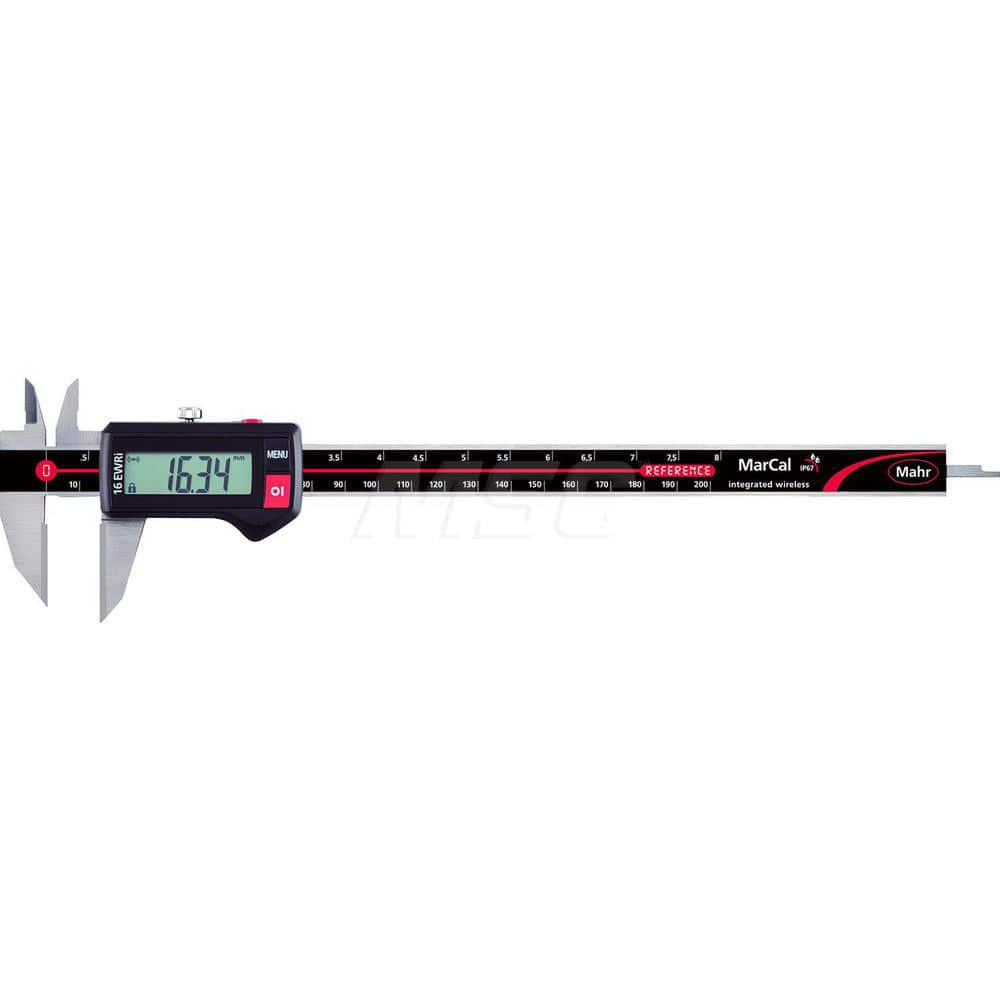 Mahr - Electronic Calipers; Minimum Measurement (mm): 0.00 ; Minimum Measurement (Decimal Inch): 0.0000 ; Maximum Measurement (Decimal Inch): 8 ; Maximum Measurement (mm): 200.00 ; Accuracy Plus/Minus (Decimal Inch): 0.0010 ; Accuracy Plus/Minus (mm): 0. - Exact Tooling