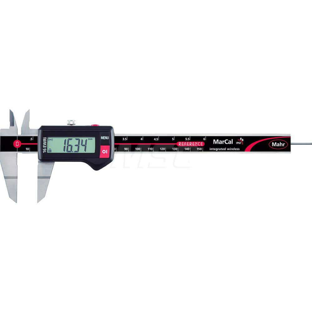 Mahr - Electronic Calipers; Minimum Measurement (mm): 0.00 ; Minimum Measurement (Decimal Inch): 0.0000 ; Maximum Measurement (Decimal Inch): 6 ; Maximum Measurement (mm): 150.00 ; Accuracy Plus/Minus (Decimal Inch): 0.0010 ; Accuracy Plus/Minus (mm): 0. - Exact Tooling