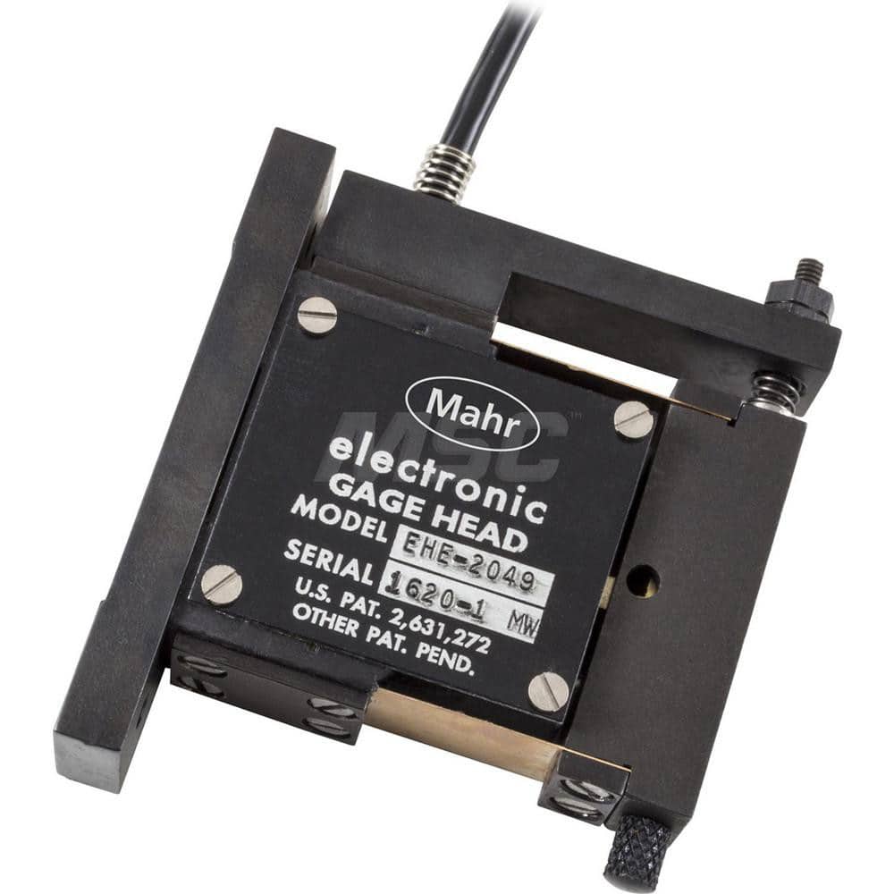 Mahr - Gage Heads; Type: Inductive Probe ; Maximum Measurement (Decimal Inch): 0.0100 ; Maximum Measurement (mm): 0.25 ; Body Length (mm): 61.700 ; Body Length (Decimal Inch): 2.4200 ; Linearity (%): 0.0500 - Exact Tooling