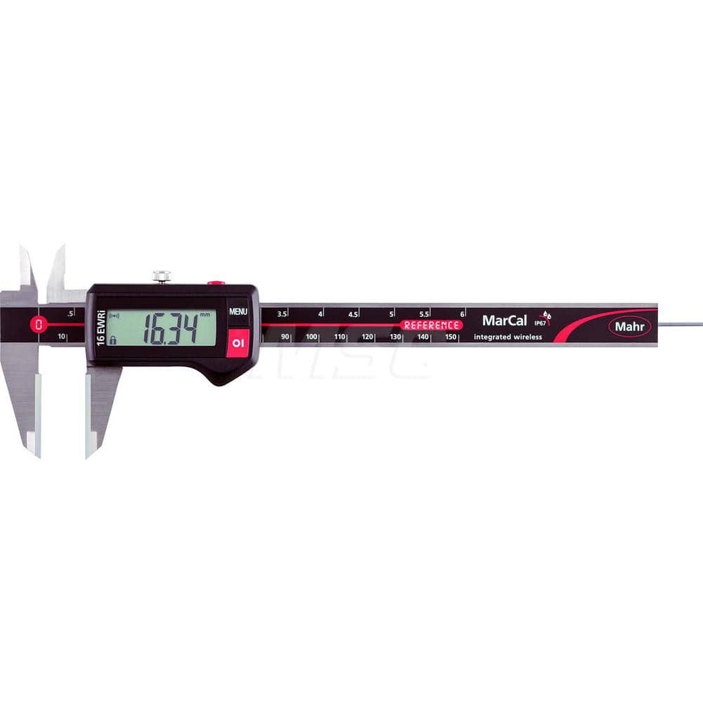 Mahr - Electronic Calipers; Minimum Measurement (mm): 0.00 ; Minimum Measurement (Decimal Inch): 0.0000 ; Maximum Measurement (Decimal Inch): 6 ; Maximum Measurement (mm): 150.00 ; Accuracy Plus/Minus (Decimal Inch): 0.0010 ; Accuracy Plus/Minus (mm): 0. - Exact Tooling