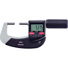 Mahr - Electronic Outside Micrometers; Type: Digital Outside Micrometer ; Minimum Measurement (Decimal Inch): 0 ; Minimum Measurement (mm): 0 ; Maximum Measurement (mm): 25 ; Thimble Type: Ratchet ; Calibrated: No - Exact Tooling