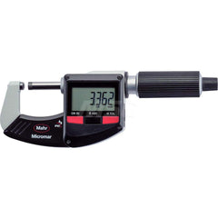 Mahr - Electronic Outside Micrometers; Type: Digital Outside Micrometer ; Minimum Measurement (Decimal Inch): 0 ; Minimum Measurement (mm): 0 ; Maximum Measurement (mm): 25 ; Thimble Type: Ratchet ; Calibrated: No - Exact Tooling