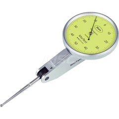 Mahr - Dial Test Indicators; Maximum Measurement (Decimal Inch): 0.0200 ; Maximum Measurement (mm): 0.50 ; Dial Graduation (Decimal Inch): 0.000400 ; Dial Graduation (mm): 0.0100 ; Dial Reading: 50-0-50 ; Dial Diameter (Inch): 1.5 - Exact Tooling