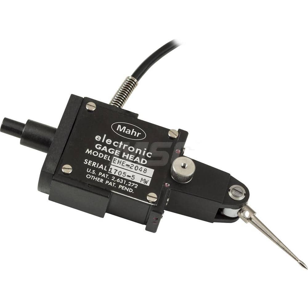 Mahr - Gage Heads; Type: Inductive Probe ; Maximum Measurement (Decimal Inch): 0.0100 ; Maximum Measurement (mm): 0.25 ; Body Length (mm): 61.700 ; Body Length (Decimal Inch): 2.4200 ; Linearity (%): 0.1000 - Exact Tooling