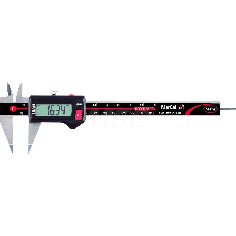Mahr - Electronic Calipers; Minimum Measurement (mm): 0.00 ; Minimum Measurement (Decimal Inch): 0.0000 ; Maximum Measurement (Decimal Inch): 6 ; Maximum Measurement (mm): 150.00 ; Accuracy Plus/Minus (Decimal Inch): 0.0010 ; Accuracy Plus/Minus (mm): 0. - Exact Tooling