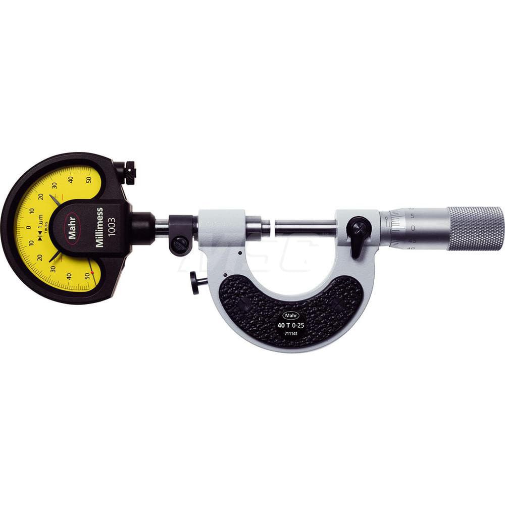 Mahr - Mechanical Indicating Micrometers; Minimum Measurement (Inch): 1.9680 ; Minimum Measurement (mm): 50 ; Minimum Measurement (Decimal Inch): 1.9680 ; Maximum Measurement (Inch): 3.9300 ; Maximum Measurement (Decimal Inch): 3.9300 ; Maximum Measureme - Exact Tooling