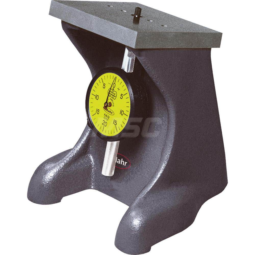 Mahr - Dial Depth Gages; Maximum Measurement (mm): 25 ; Graduation (Decimal Inch): 0.001 ; Base Length (mm): 4.0000 ; Calibrated: No ; Traceability Certification Included: None ; Material: Hardened Steel - Exact Tooling