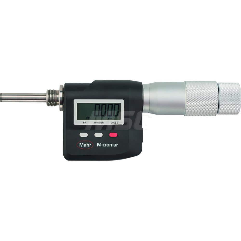 Mahr - Electronic Micrometer Heads; Minimum Measurement (Inch): 0.2500 ; Minimum Measurement (mm): 6 ; Minimum Measurement (Decimal Inch): 0.2500 ; Maximum Measurement (Inch): 0.7750 ; Maximum Measurement (Decimal Inch): 0.7750 ; Maximum Measurement (mm) - Exact Tooling