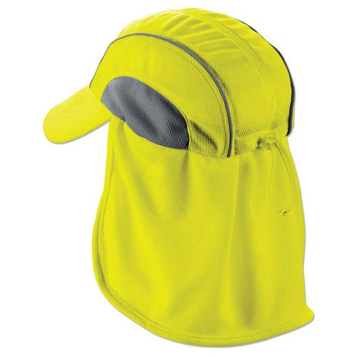 6650 Lime High Perf Hat W/ Neck Shade - Exact Tooling
