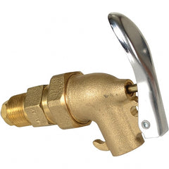 Vestil - 3/4" NPT Brass Adjustable Drum Faucet - 4" Long Extension - Exact Tooling