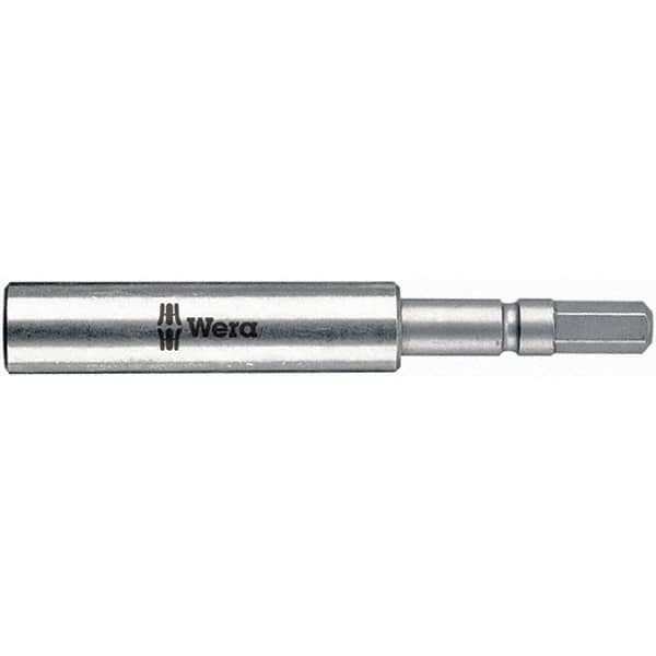Wera - 1/4" Bit Holder - 1/4" Drive, 3-3/4" OAL - Exact Tooling