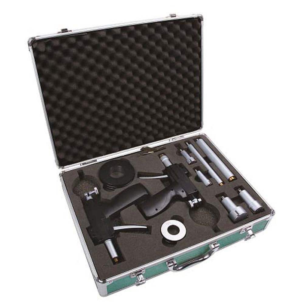 Insize USA LLC - Electronic Bore Gages; Type: Pistol Grip Electronic Bore Gage Set ; Minimum Measurement (Decimal Inch): 2.0000 ; Maximum Measurement (Decimal Inch): 4.0000 ; Gage Depth (Decimal Inch): 4.5000 ; Gage Depth (Inch): 4-1/2 ; With Accessories - Exact Tooling