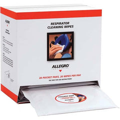 Allegro - 20 20-Pack Pieces Facepiece Cleaning Alcohol Wipes - Exact Tooling