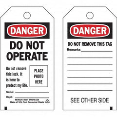 Brady - Safety & Facility Tags Message Type: Lockout Tag Header: DANGER - Exact Tooling