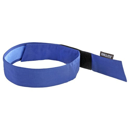 6705CT Solid Blue Evap Cooling Bandana W/CT - H & L - Exact Tooling
