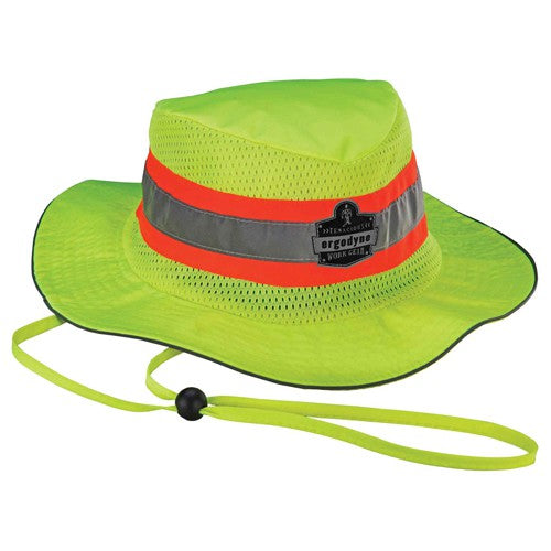 8935CT S/M Lime Evap Class Headwear Hi-Vis Ranger Hat W/CT - Exact Tooling