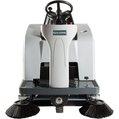 Advance - 46" Cleaning Width, Battery Powered Walk Behind & Sweeper - 0.8 hp, 420 RPM, Series Terra 4300B - Exact Tooling