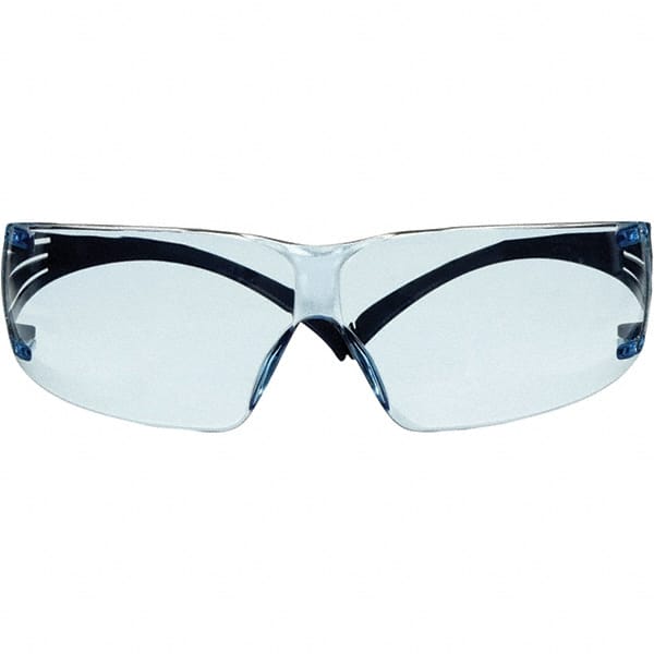 3M - Light Blue Lenses, Frameless Safety Glasses - Exact Tooling