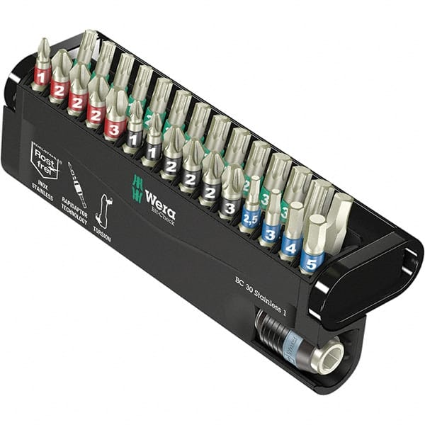 Wera - Power & Impact Screwdriver Bit Sets Point Type: Phillips; Pozidriv; Torx; Hex Tool Type: Phillips; Pozidriv; Torx; Hex - Exact Tooling