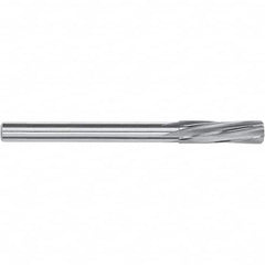 Magafor - 8.9mm Solid Carbide Chucking Reamer - Spiral Flute, 8mm Straight Shank, 25mm Flute Length, 71mm OAL - Exact Tooling