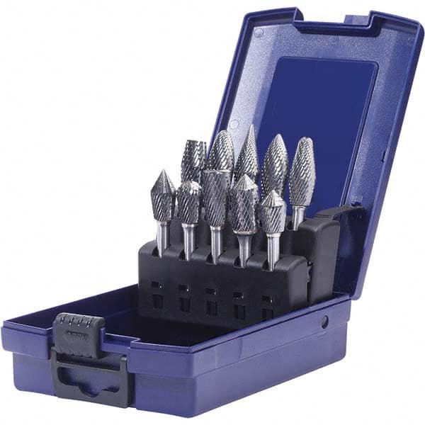 SGS Pro - Burr Sets Head Shape: Combi/Ball; Cylinder w/Endcut; Ball Nose Tree; Pointed Tree; Combi/Double Inverted Cone; Combi/Inverted Cone/Cylinder; Combi/90 Cone Tooth Style: Double Cut - Exact Tooling