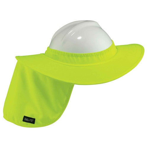 6660 Lime Hard Hat Brim With Shade - Exact Tooling