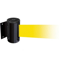 Tensator - 4.74" High x 3-57/64" Long x 3-57/64" Wide Magnetic Wall Mount Barrier - Metal, Black Powdercoat Finish, Black, Use with Wall Mount - Exact Tooling