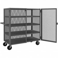 Durham - 2,000 Lb Capacity 4-Shelf Security Mesh Truck - Exact Tooling