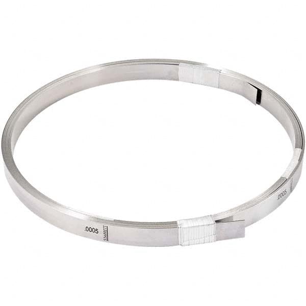 Starrett - Feeler Stock Rolls Thickness (Decimal Inch): 0.0005 Overall Length (Feet): 25.00 - Exact Tooling