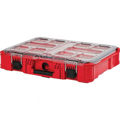 Milwaukee Tool - PACKOUT 10 Compartment Red Small Parts Organizer - Exact Tooling