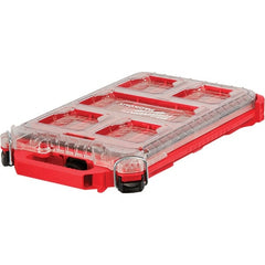 Milwaukee Tool - PACKOUT 5 Compartment Red Small Parts Compact Low-Profile Organizer - Exact Tooling