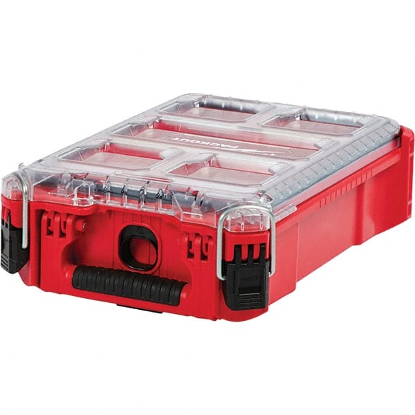 Milwaukee Tool - PACKOUT 11 Compartment Red Small Parts Low-Profile Organizer - Exact Tooling