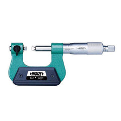 Insize USA LLC - Screw Thread Micrometers; Operation Type: Mechanical ; Minimum Measurement (Decimal Inch): 0.0000 ; Maximum Measurement (Decimal Inch): 1.0000 ; Graduation (Decimal Inch): 0.001 ; Accuracy (Decimal Inch): 0.010000 ; Thimble Type: Ratchet - Exact Tooling