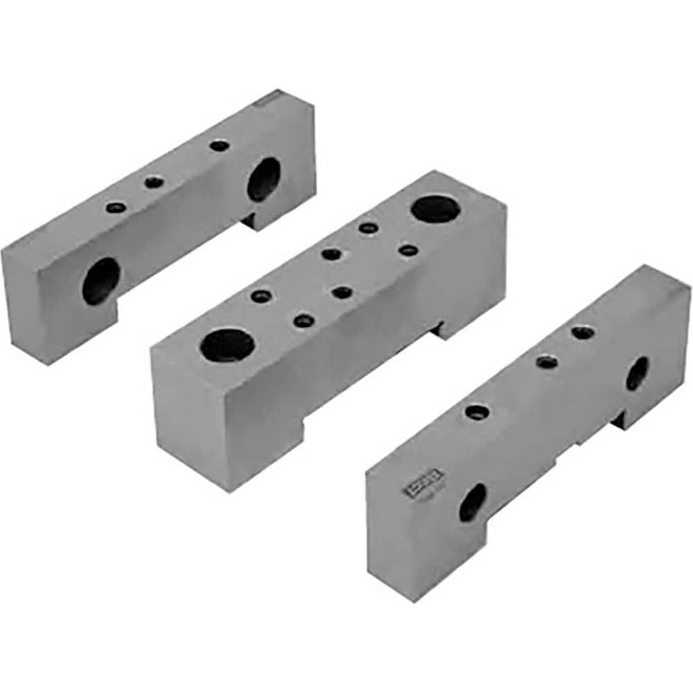 TE-CO - Vise Jaw Sets; Jaw Width (mm): 152.4 ; Jaw Width (Inch): 6 ; Jaw Width (Decimal Inch): 6 ; Set Type: Component Kit ; Material: Steel ; Vise Compatibility: 6" Vises - Exact Tooling