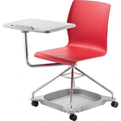 NPS - Swivel & Adjustable Office Chairs   Type: Mobile Tablet Chair    Color: Red - Exact Tooling