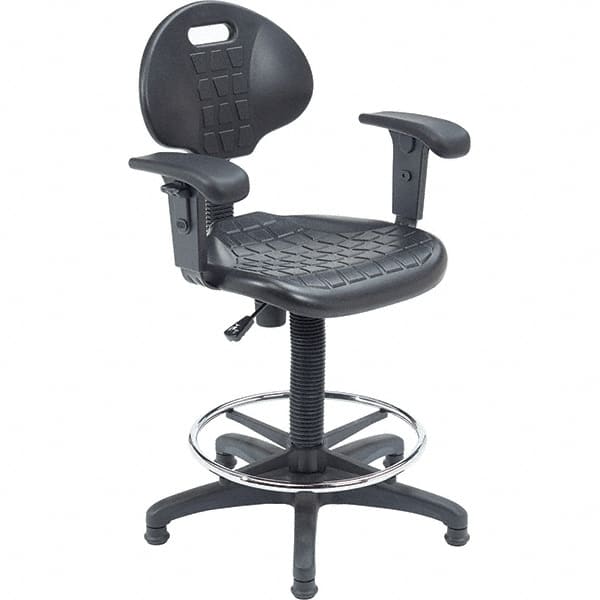 NPS - Swivel & Adjustable Stools Type: Adjustable Height Swivel Stool Base Type: Steel - Exact Tooling