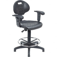 NPS - Swivel & Adjustable Stools Type: Adjustable Height Swivel Stool Base Type: Steel - Exact Tooling