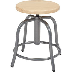 NPS - Swivel & Adjustable Stools Type: Adjustable Height Swivel Stool Base Type: Steel - Exact Tooling